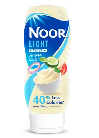 نور مايونيز لايت زجاجة قابلة للعصر، 295ml