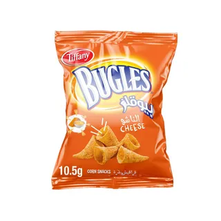 Tiffany Bugles Corn Snacks Cheese, 10.5g