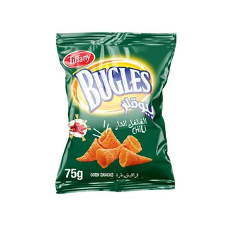 تيفاني بوغلز تشيلي كورن سناكس، 75g