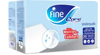 Fine Care Ultra Soft Disposable Adults Underpants (90x60cm), 20 Pieces