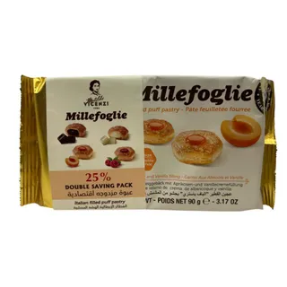 Vicenzi Millefoglie Apricot-Vanilla Pastry, 2x90g