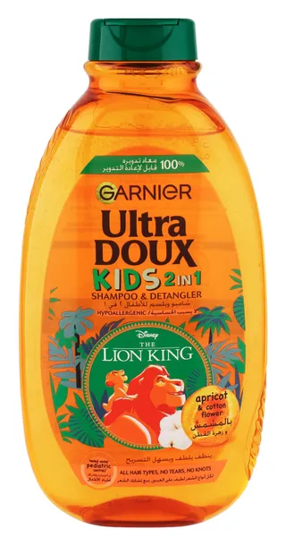 Garnier Ultra Doux Kids Hypoallergenic 2in1 Detangling Shampoo Apricot Cotton Flower 400ml