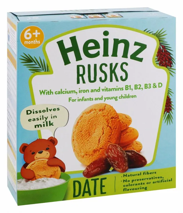 Heinz Farley's Rusks Dates Flavor for Babies (6+ Months), 300g