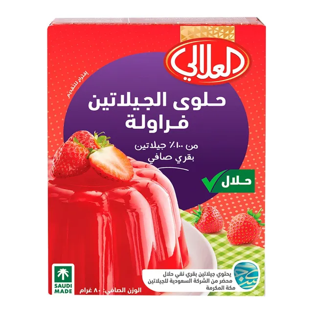 Al Alali Gelatin Jelly, Assorted 6x80g