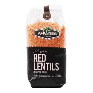 الفارس عدس أحمر 500 gm