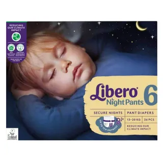 Libero Baby Diapers Night Pant Diapers No. 6 36 Pieces