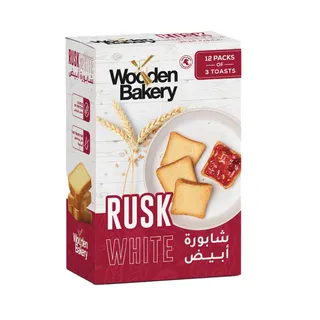 Wooden Bakery White Rusk, 340g