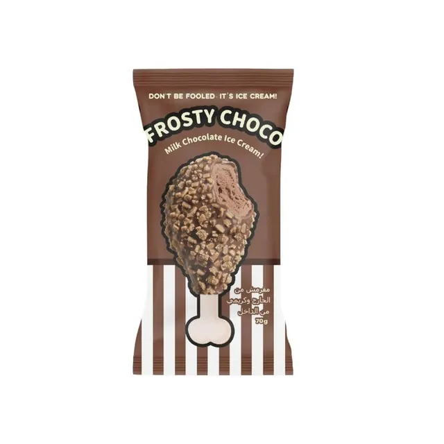 Frosty Choco Broasted Ice Cream Milk Chocolate Flavor, 70g