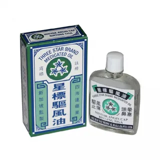 Three Star Traditional Medicated Oil, 12ml
