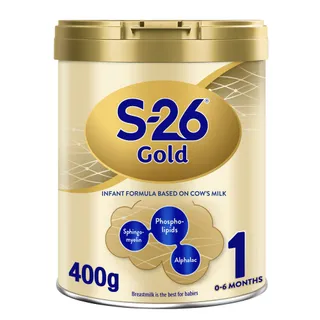 إس-26 جولد حليب المرحلة 1، 0-6 أشهر، 400g