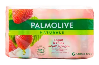 Palmolive Naturals Bar Soap with Strawberry & Yoghurt, 6x170g
