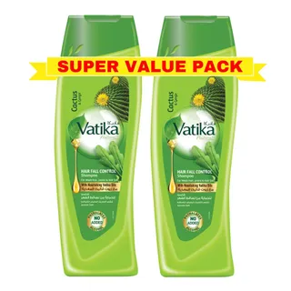 دابور فاتيكا ناتشورالز صبار وجرجير شامبو تحكم تساقط الشعر باك، 2x400ml