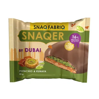 Snaq Fabriq Snaqer by Dubai Protein Cookie Pistachio & Kunafa Flavor No Sugar Added, 45g