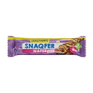 Snaq Fabriq Snaqfer Wafer Stick with Chocolate and Hazelnuts Gluten Free and No Sugar Added, 20g
