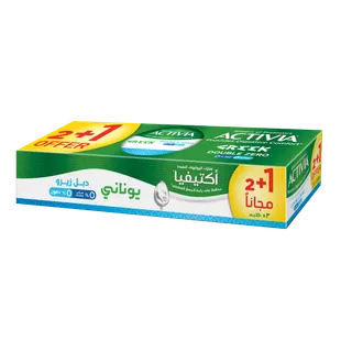 أكتيفيا يوغورت يوناني دبل زيرو، 3x150g