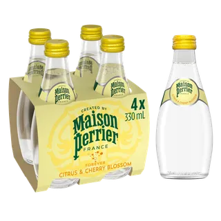 Maison Perrier Citrus & Cherry Flavour Sparkling Water, 4x330ml