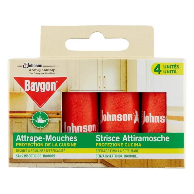 Baygon Fly Catcher Ribbon, 4 Pcs