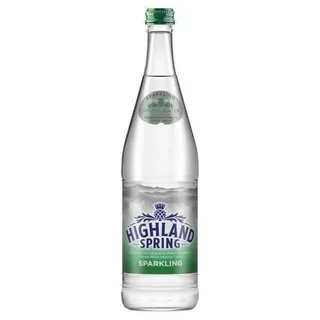 Highland Spring Mineral Water Carbonated Glass Bottle, 750ml