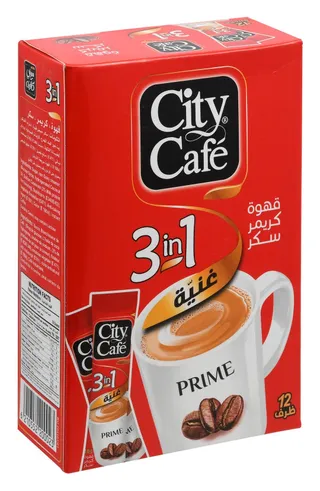 City Cafe Prime 3in1 Instant Coffee Sachets, 12x18g