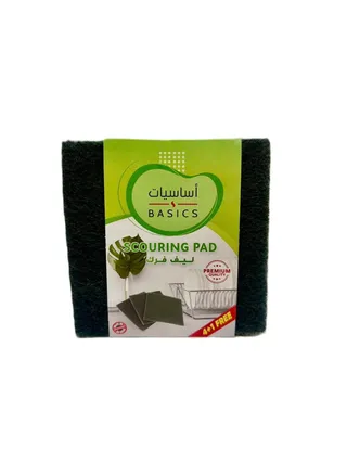 Tamimi Markets Basics Green Scouring Pad, 5 Pieces