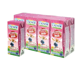 لاكنور حليب فراولة UHT 8x180 مل