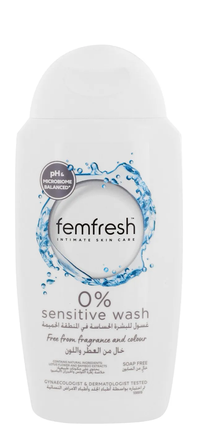 Femfresh Feminine Intimate Wash with Lotus Flower & Bamboo Extracts for Sensitive Skin, 250ml