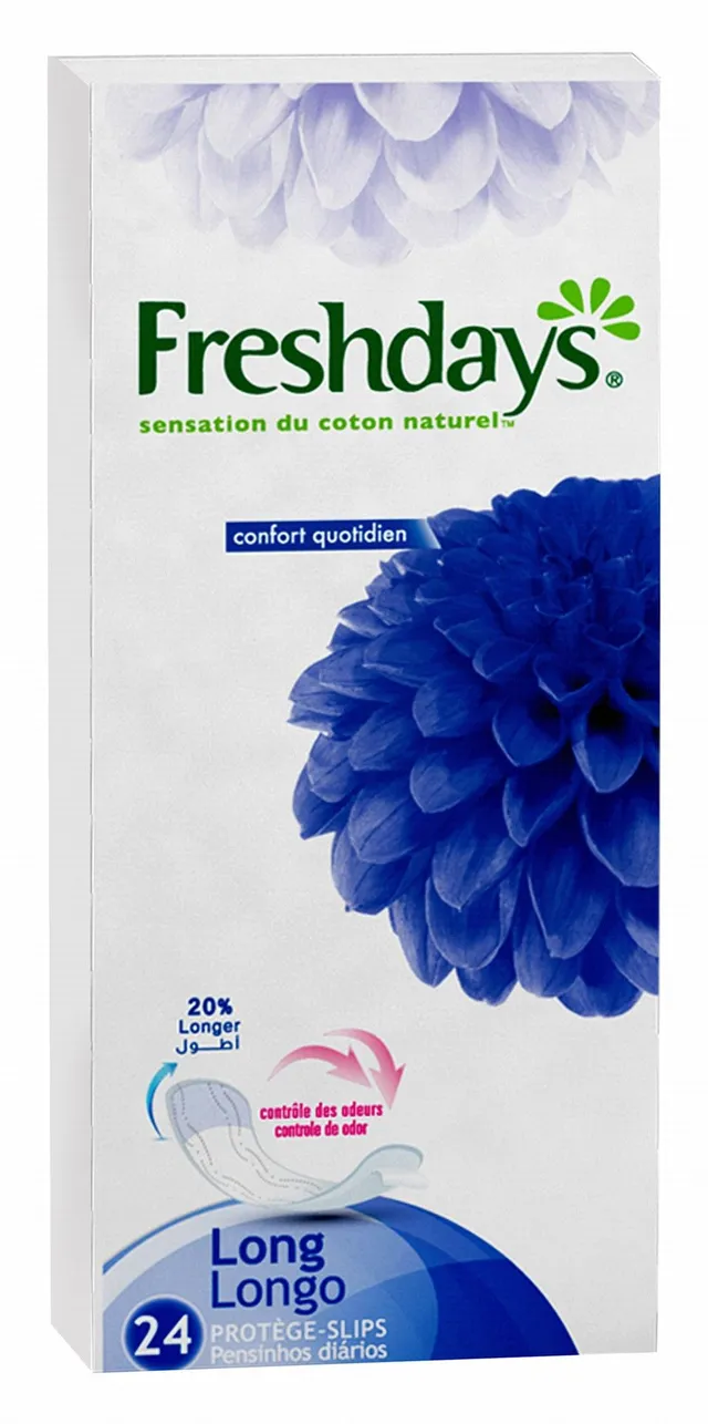 Freshdays Natural Cotton Feel Long Pantyliners