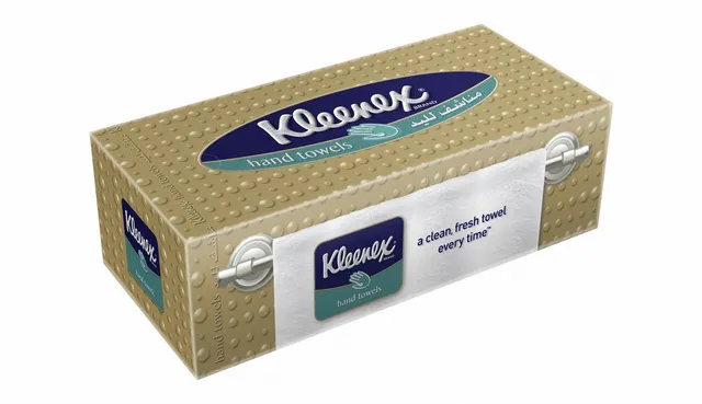 Kleenex Hand Towel Paper Tissues 3ply, 90 tissues