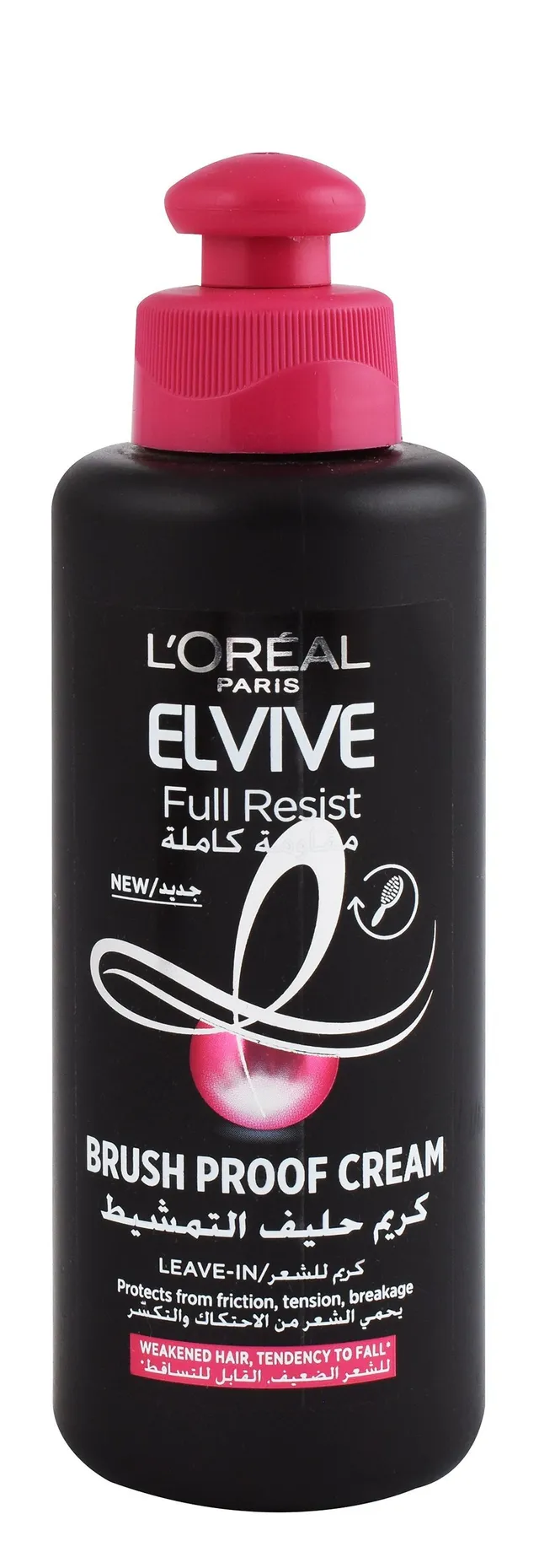 لوريال Elvive Full Resist Leave-In Brush Proof Hair Cream for Weakened Hair, 200ml