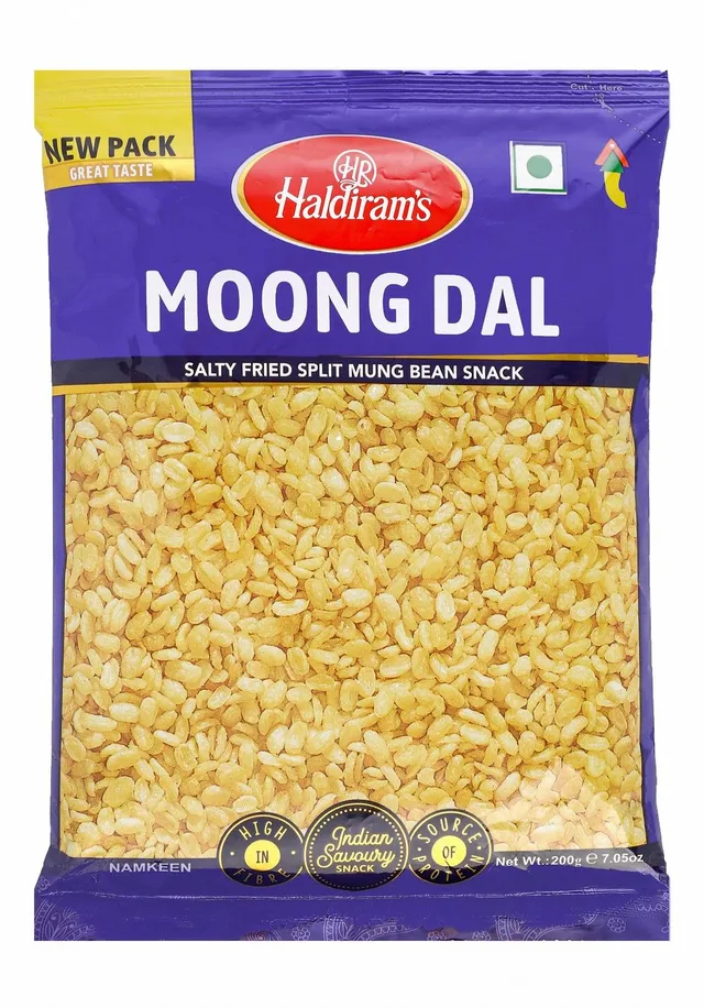 Haldiram's Salted Moong Dal Namkeen, 200g