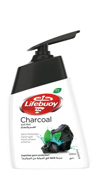 Lifebuoy Liquid Hand Wash with Charcoal & Mint, 200ml