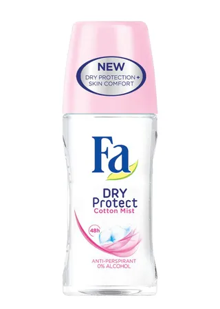 Fa Dry Protect Cotton Mist Antiperspirant Roll-On, 50ml