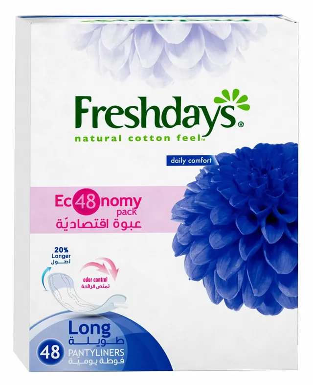 Freshdays Natural Cotton Feel Long Panty Liners