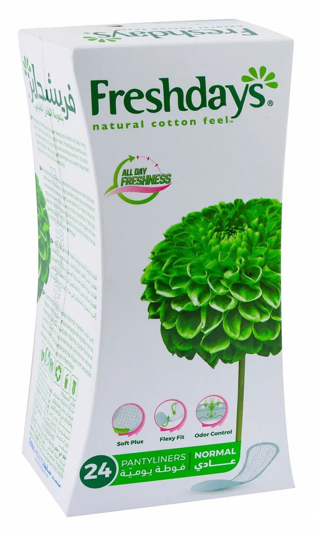Freshdays Natural Cotton Feel Normal Pantyliners