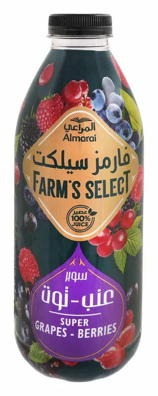 المراعي عصير عنب وتوت طويل الأمد من اختيار المزرعة، 1L