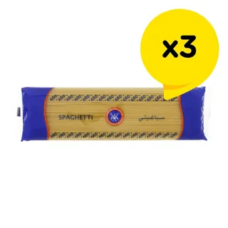 Kuwait Flour Mills & Bakeries Spaghetti Pasta, 3x400g