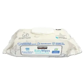 Kirkland Fragrance Free Baby Wipes, 100 Sheets