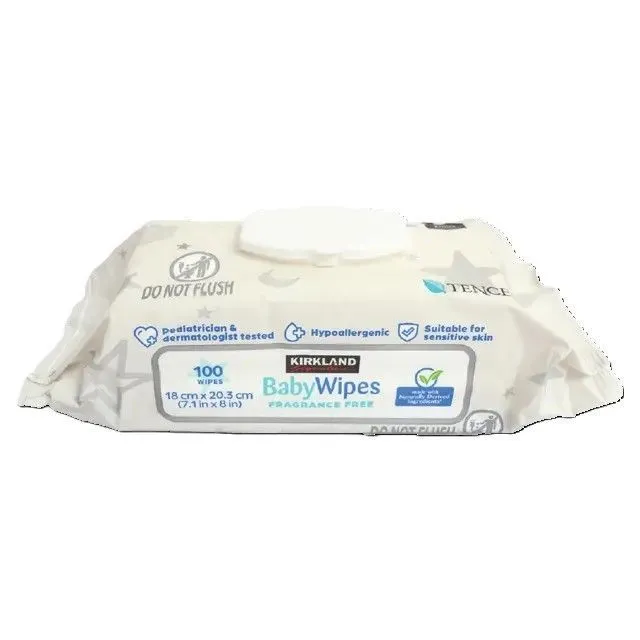 Kirkland Fragrance Free Baby Wipes, 100 Sheets