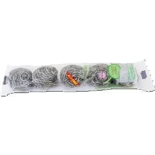 Tamimi Markets Basics Stainless Steel Scrubber, 5 Pieces