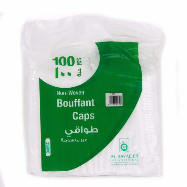 البيادر قبعات بوفانت بيضاء, 100 pcs