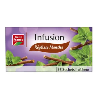 Belle France Licorice Mint Tea Bags, 25 Sachets