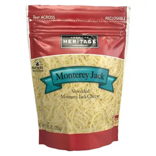 American Heritage Monterey Jack Shredded Cheese, 200g