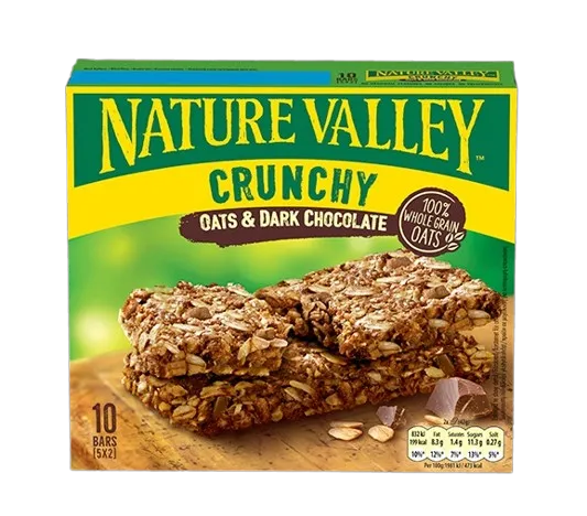 Nature Valley Crunchy Granola Bars with Oats & Dark Chocolate, 5x42g
