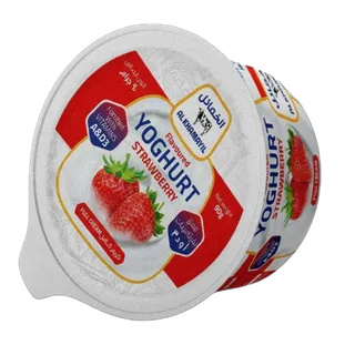 الخمايل يوغورت كامل الدسم بنكهة الفراولة، 90جم