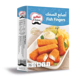 الكبير أصابع سمك مغطاة مجمدة, 300g