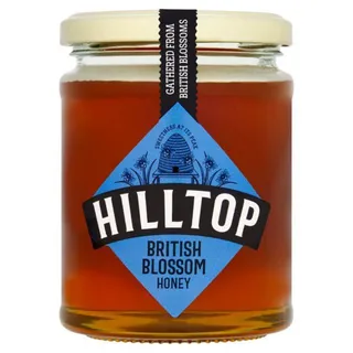 Hill Top Honey Raw British Blossem Honey 340 Gm