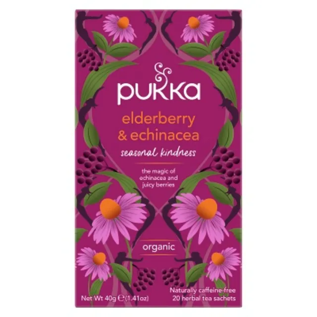 Pukka Elderberry And Echinacea Tea 20's 250G