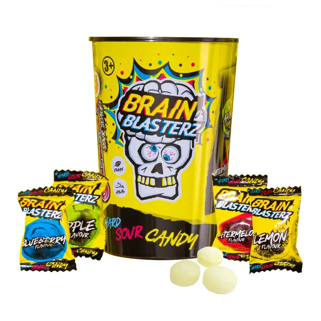 Brain Blasterz Gum Container Sour Candy 48g
