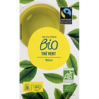 Monoprix Organic Green Tea 20 S 36G