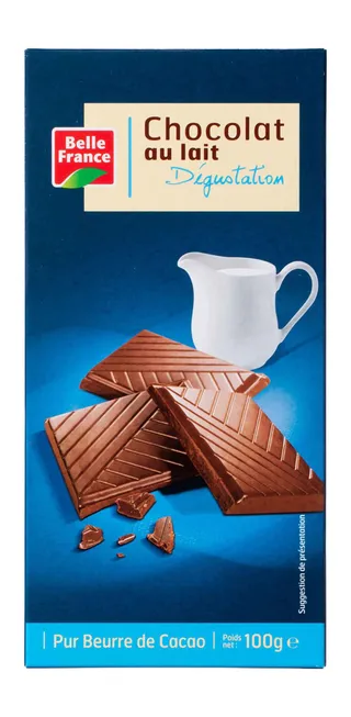 Belle France Milk Chocolate Bar, 100g